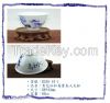 Pottery teapot and cup...