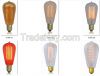 ST64 Thomas Edison Carbon filament bulbs lighting retro wall lights 15w e27 lamps edison style incandescent bulb