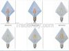 led light bulb110V 220v Diamond shapes light lighting e27 lamp base 3w vintage light bulb e27 led filament bulb