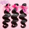 Q love hair products, brazilian virgin hair body wave, 100% human hair 3