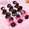 Q love hair products, brazilian virgin hair body wave, 100% human hair 3