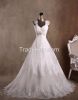 Elegant A Line Sweetheat Floor Length Lace Wedding Dresses with Beads