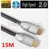 2015 Weixing 24K Gold Planted 2160P 1m 10m HDMI 2.0V Male to Male Cable with Ethernet Support 3D For HD TV