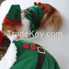 New 2014 christmas winter pet dog clothes warm coats dog jacket fleeces for dog cat christmas elf pet suit costume pet gift