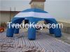 deft design inflatable spider dome tent in Red