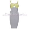 Fast delivery evening dress fashion back open luxury bandage dress