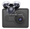 HD LED Remote control driving recorder 4xdigital zoom car DVR with SOS one-key saving function