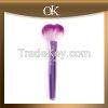 wholesale price powder makeup brush set with wood handle private label accepted