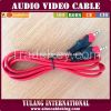 3.5mm stereo to 3.5mm stereo cable with fish-eyes