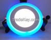 2015 NEW round ultra thin led panel light 2 colors 3 section switch 3 years warranty