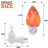 Mini Natural Crystal Himalayan Salt Lamp night light with UL-Approved Wall Plug