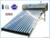 High efficiency compact pressurized solar water heater with heat pipe