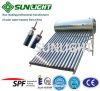 High efficiency compact pressurized solar water heater with heat pipe