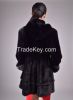 Women pure mink fur coat