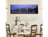 Huge Canvas Wall Art, Gallery Wrap Frame, Panoramic Cityscape Wall Pictures, Poster Prints, 120x40cm, Ready to Hang onto Wall