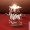 k9 blank crystal glass candle holder candlestick for religious gifts