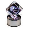 3d laser engraving k9 crystals cube for souvenirs gifts