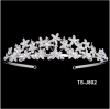 Tiara With Comb Clear Rhinestone