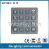 4x3 12 keys matrix stainless steel backlit illuminated backlit keypad