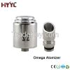 4.0ml Stainless steel RBA Omega Atomizer Wholesale factory new design Omega Clearomizer