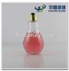 empty glass bottles 400ml glass beverage bottles with metal lids