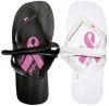 Pink Ribbon Flip-Flops