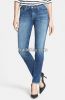 Womens Skinny  Zipper Legs Jeans