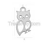 925 Sterling Silver Owl Charm, Pendant (rhodium, gold or rose plating available)