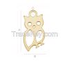 925 Sterling Silver Owl Charm, Pendant (rhodium, gold or rose plating available)