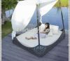outdoor aluminium frame rattan furniture garden daybed