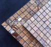 Big quantity sales Rainforest brown mosaic tiles for floor 