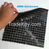 High polished 4mm thickness black marquina marble mosaic tile