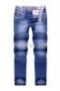 new style stone washing with whisker+sandblast men's jeans straight le