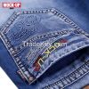 New style washing with whisker  men's jeans straight leg casual loose