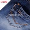 new style washing with whisker   men's jeans straight leg casual loose