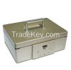 Manufacturer Biometric/fingerprint Aluminium alloy secret box  car safe gun/jewelry/precious mini portable safebox silver/golden