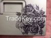 Manufacturer customized(painting on box) Biometric/fingerprint Aluminium car safe gun/jewelry portable safebox silver