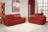 Elegant Living Room Red Corner Sofa Bed, Modern Leather Sofa