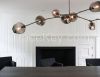 Modern Chandelier Branching Bubble 9 Globe Glass Suspension restaurant,living,dinning room,bedroom,pendent Lighting,Lamp,lampara moderna,comedor,Kronleuchter