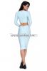 Pretty style two piece winter cocktail party dresses wholesale dresses new fashion 