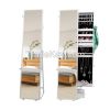 Modern Wooden Floor Standing Jewelry Cabinet  with Dressing Mirror