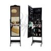 Wood Floor Standing Jewelry Cabinet Storage Box Organiser with Mirror