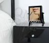 Wood Small Jewelry Cabinet Storage with Free Standing Mirror