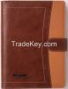 Red PU cover casebound journal _China printing factory