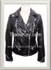 Women's Moto Leather Jacket Style F-12581A