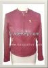 Women's preppy biker Leather Jacket Style F-12589