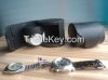 Leather  handmade portable single watch cases  traveler&#039;s watch storage organizer collector case