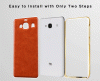 MOFI Unique Design Xiaomi Redmi 2 Aluminum Bumper Cases with PU Leather Back Cover Shell