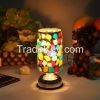 Glass Artworks Mosaic Nigth Table Lamp