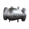 Axial flow check valve